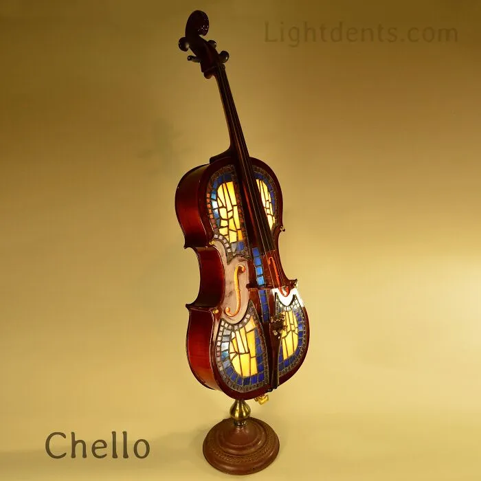 Artist Transforms Discarded Music Instruments And Other Vintage Items Into Lamps (66 Pics)