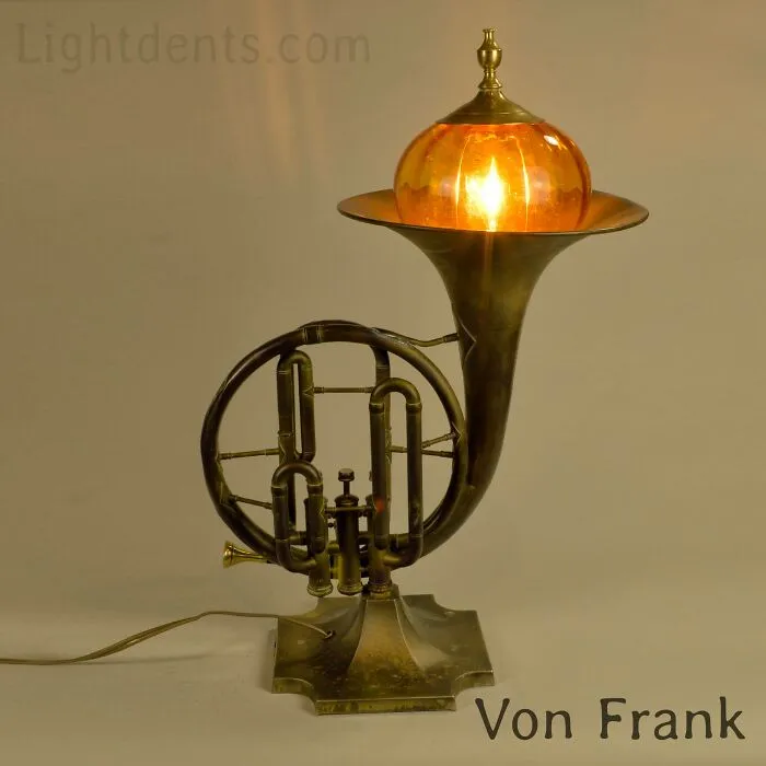 Artist Transforms Discarded Music Instruments And Other Vintage Items Into Lamps (66 Pics)