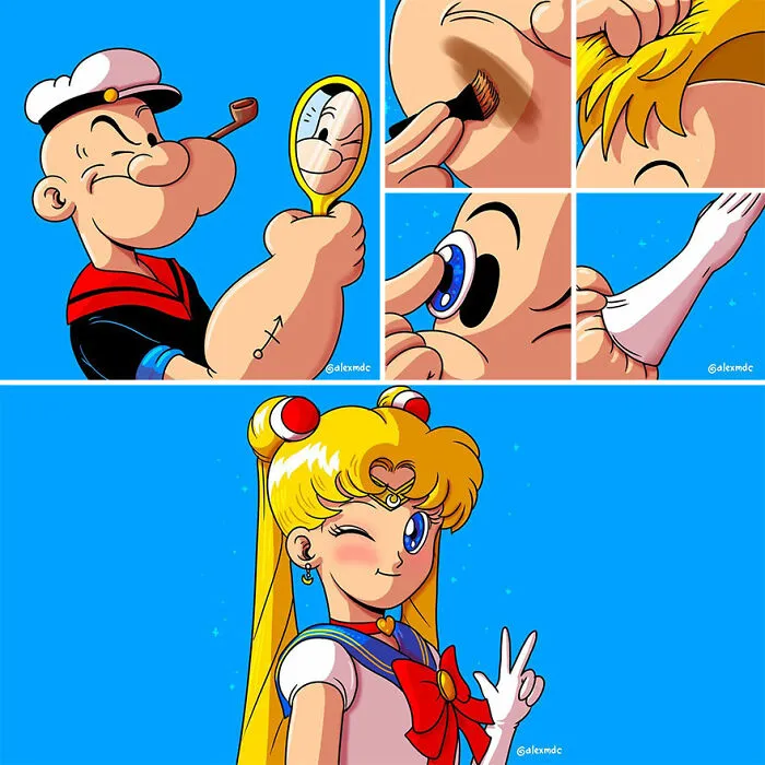 Artist 'Uncovers' The Disturbing Behind-The-Scenes Of Popular Characters (30 New Pics)
