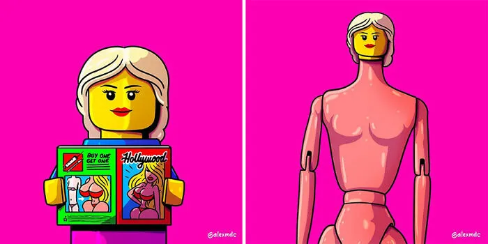 Este artista "revela" las inquietantes imágenes ocultas de personajes populares (25 imágenes nuevas)