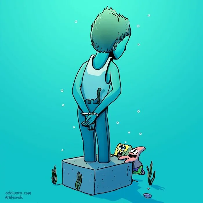 Este artista "revela" las inquietantes imágenes ocultas de personajes populares (25 imágenes nuevas)