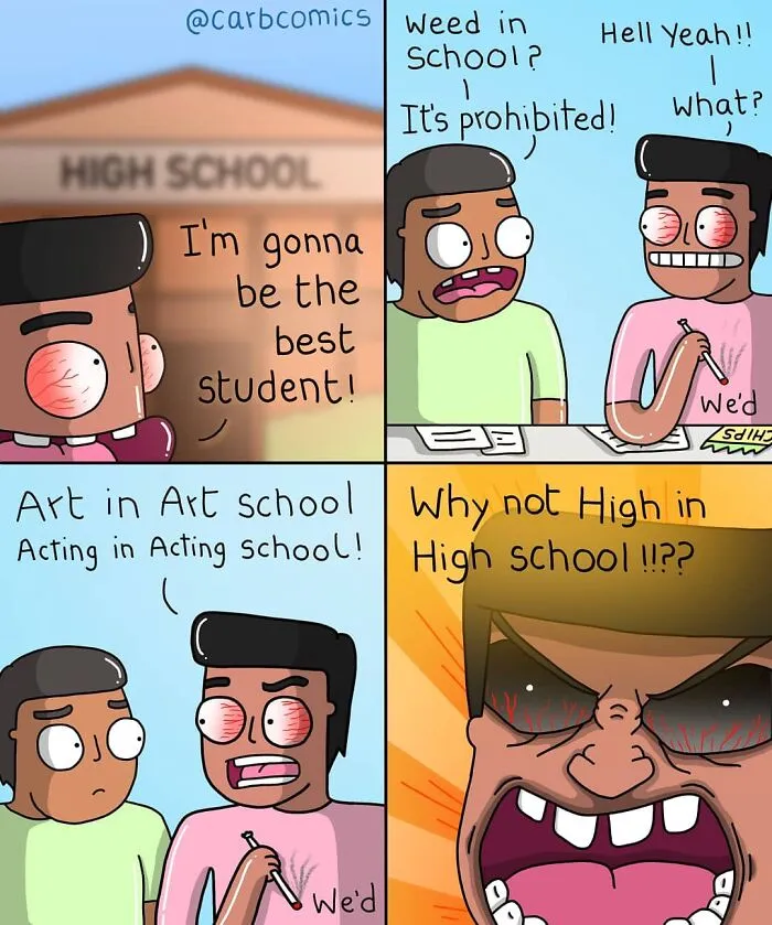 30 Funny Comics About Everyday Situations And Silly Puns By CarbComics