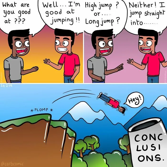 30 Funny Comics About Everyday Situations And Silly Puns By CarbComics