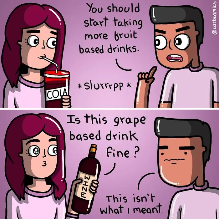 30 Funny Comics About Everyday Situations And Silly Puns By CarbComics