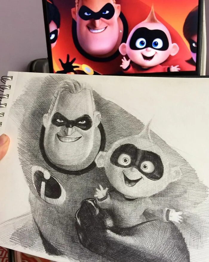 65 Pencil Drawings Of Our Favorite Pop Culture Characters By Samet Türkan