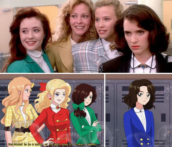 Artist Turns Popular Characters From Movies, TV Series, And Animation Into Anime (30 Pics)