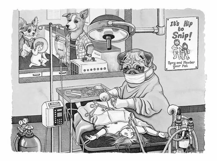 Artist Creates Illustrations Where The Roles Of Humans And Animals Are Reversed, And The Reality Is Thought-Provoking (50 Pics)