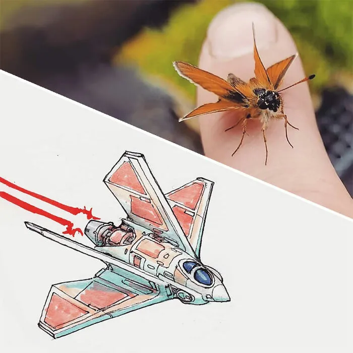 Este artista convierte objetos cotidianos en diseños de naves espaciales, y el resultado es de otro mundo (23 imágenes nuevas)
