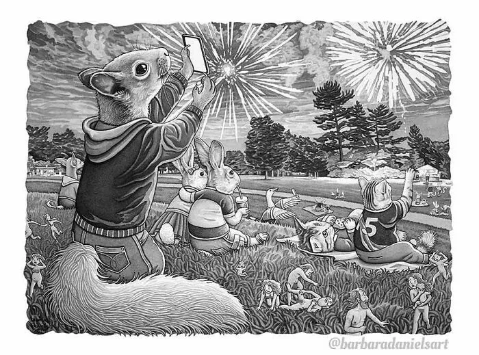 Artist Creates Illustrations Where The Roles Of Humans And Animals Are Reversed, And The Reality Is Thought-Provoking (50 Pics)