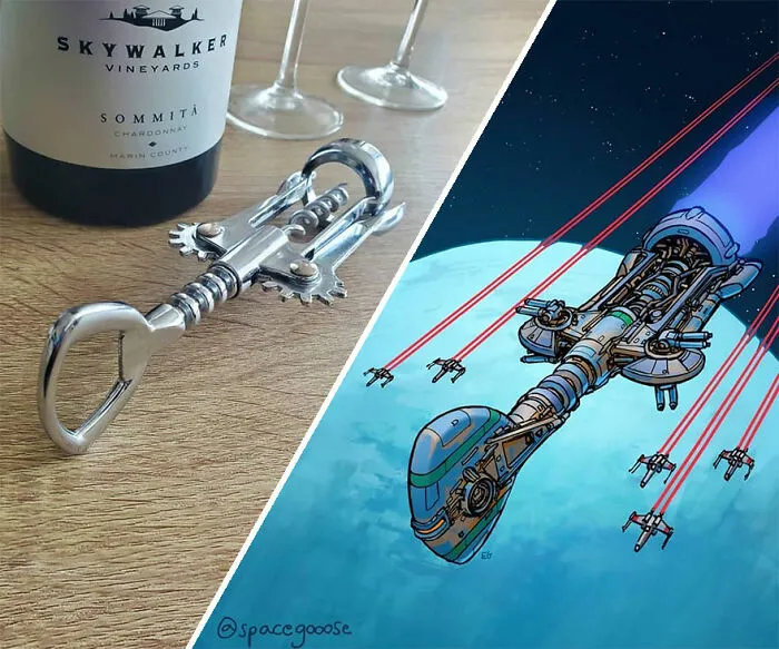Este artista convierte objetos cotidianos en diseños de naves espaciales, y el resultado es de otro mundo (23 imágenes nuevas)