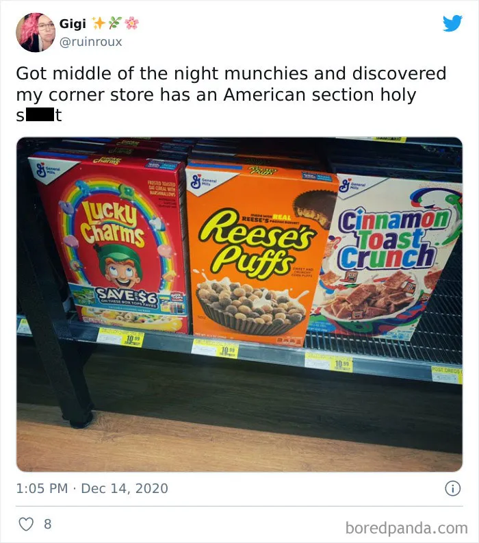 What The "American Food" Section Looks Like In Different Countries