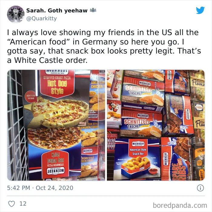 What The "American Food" Section Looks Like In Different Countries