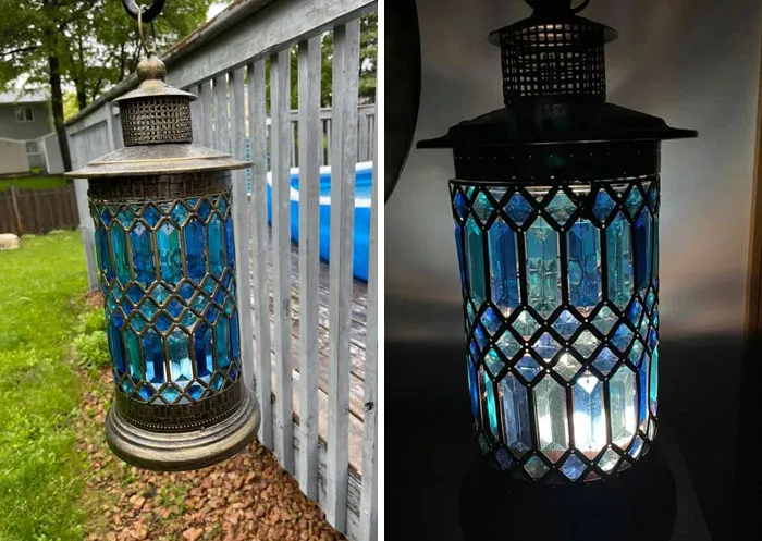 I Found This Beautiful Lantern At A Goodwill In Minnesota. I Still Don’t Know Where It’s Permanent Spot Will Be, But I Absolutely Love It! I Paid $15 For This One