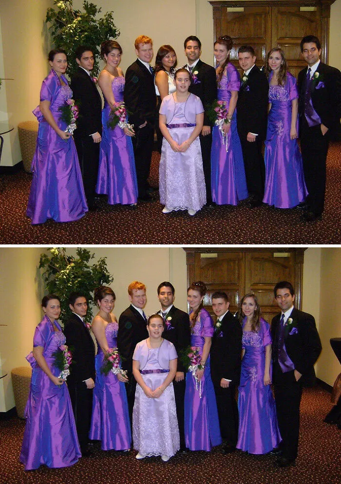 At Our Wedding An Usher Had A Rude Girlfriend Who Wanted To Be In The Middle Of Pictures (Dressed In White!) I Got Upset But My Photographer Said "I'll Fix It Later Don't Worry!"