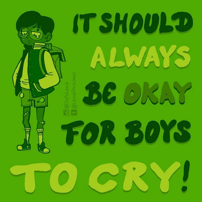 "Los problemas de imagen corporal masculina son importantes:" 30 Ilustraciones de BoPoLena