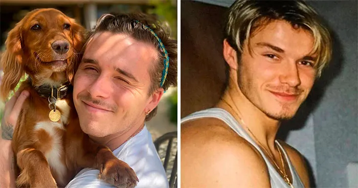 Brooklyn Beckham And David Beckham