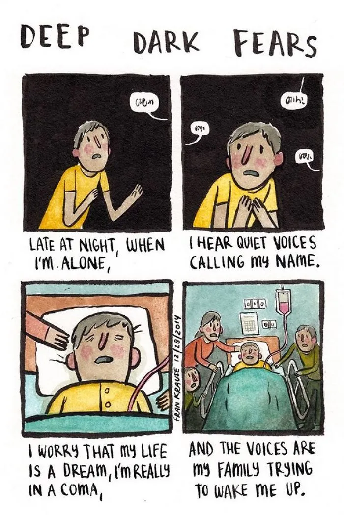 This Artist Illustrates People's Deep Dark Fears And Some Of Them Are Unsettling (30 Pics)