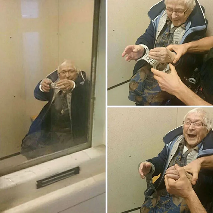Nearly 100-Year-Old Woman "Arrested" To Fulfill Bucket List Item