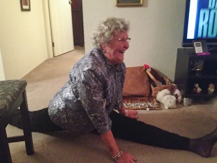 My Beautiful Grandma Doing The Splits After Her 80th Birthday Party Last Night