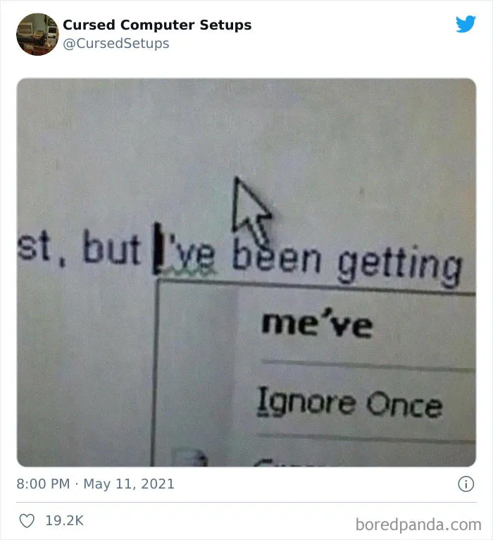 30 Times People Had Such Terrible Computer Setups, They Could Only Be Described As 'Cursed', As Shared By This Twitter Account