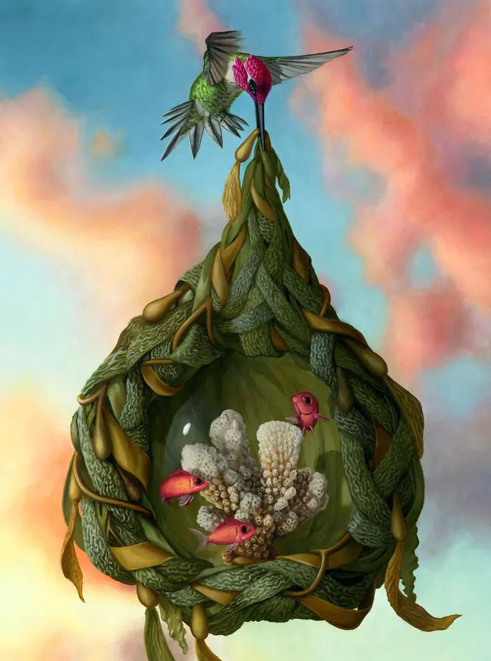 72 Surrealistic Oil Paintings That Capture The Fierce Beauty Of Wildlife By Jon Ching