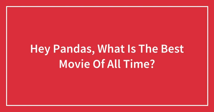 Hey Pandas, What Is The Best Movie Of All Time?