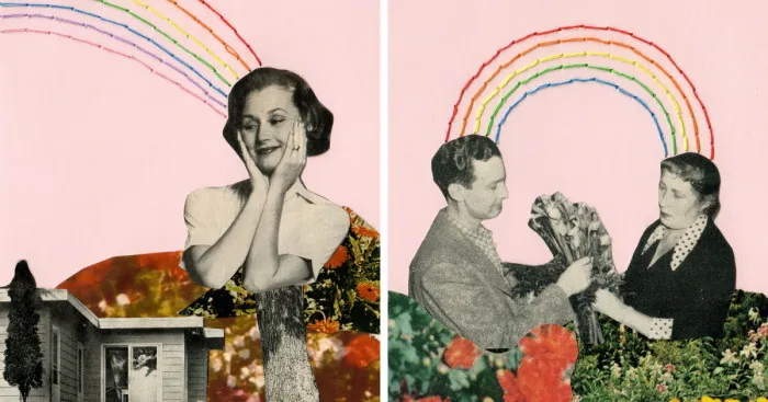 I Make Collages With Hand-Sewn Elements