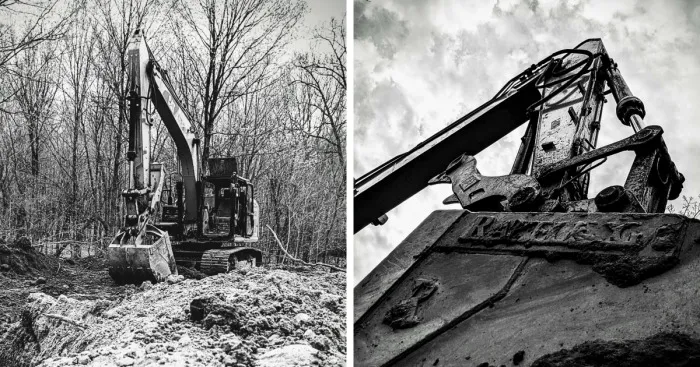 I Took Pictures Of My Dad's Excavator During A Break When He Was Digging A Basement