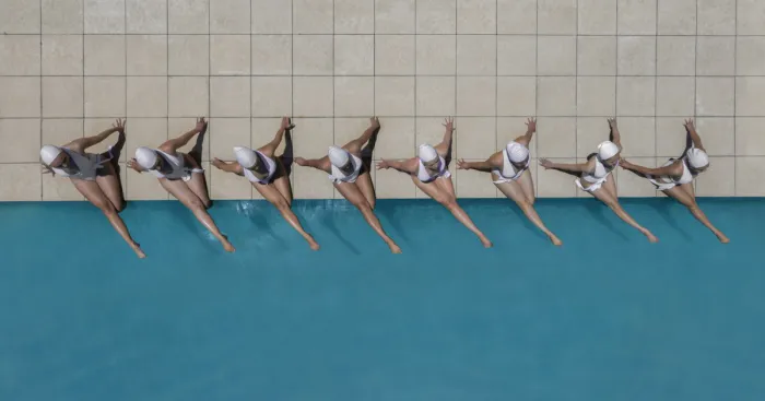 I Captured The Beauty Of Synchronised Swimming From The Air