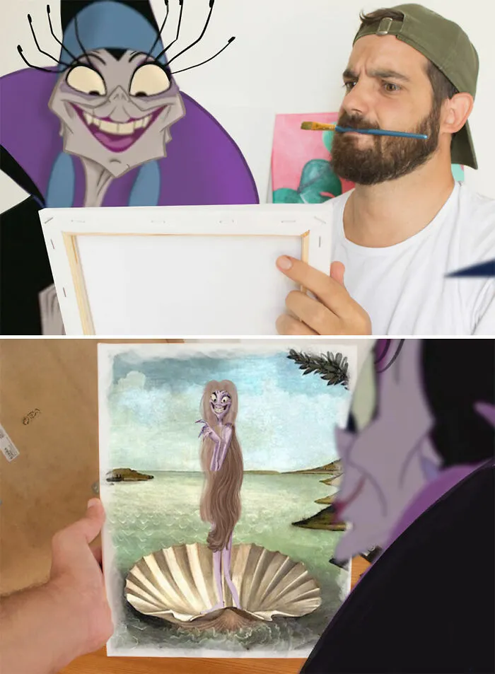Guy 'Hangs Out' With Disney Characters In 30 Pics (New Pics)