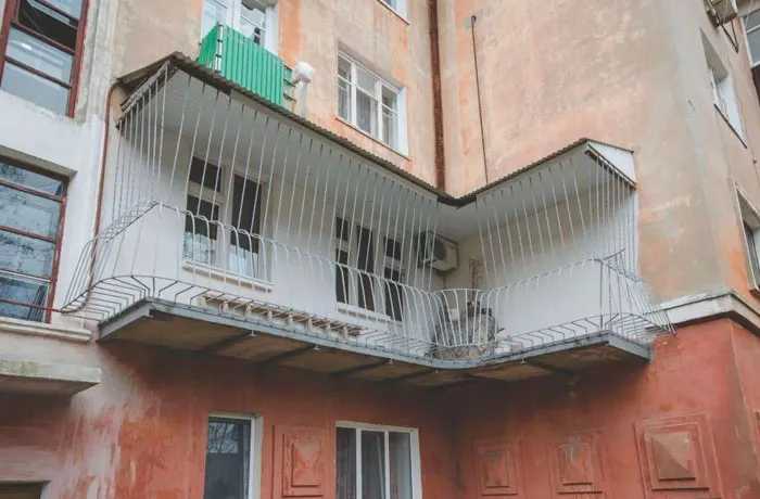 Balcón jaula en Ucrania