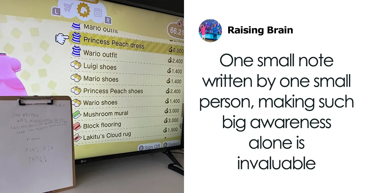 Girl Is Confused About Why Female Clothes Cost More On Animal Crossing, Asks Nintendo For An Explanation