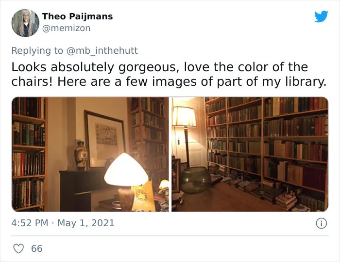21 People Responded By Showing Their Home Libraries When A Twitter User Shared She Just Finished Hers