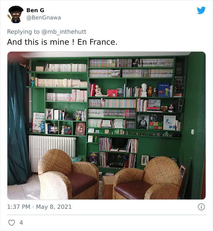 21 People Responded By Showing Their Home Libraries When A Twitter User Shared She Just Finished Hers