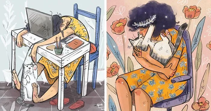 I Made 16 Illustrations About Lockdown Life Many Will Relate To