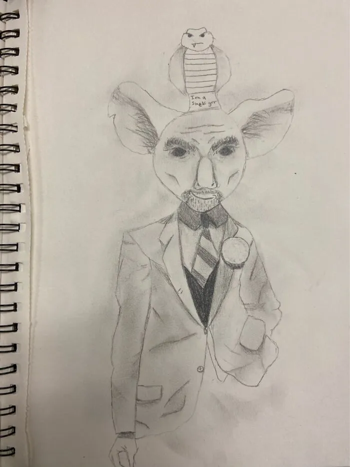 Le Fancy Koala Mans With Dah Snek On Head Uwu