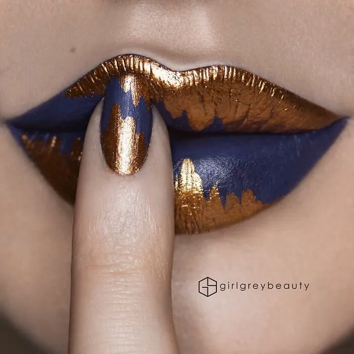 La maquilladora Andrea Reed convierte sus labios en obras de arte y estos son los 40 diseños más deslumbrantes