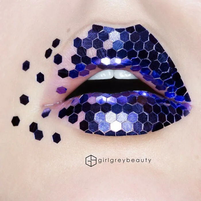La maquilladora Andrea Reed convierte sus labios en obras de arte y estos son los 40 diseños más deslumbrantes