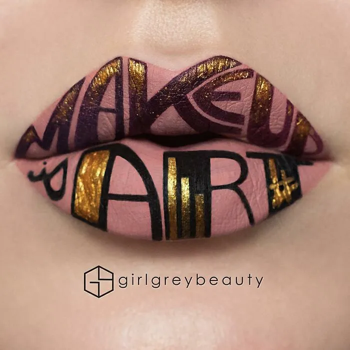 La maquilladora Andrea Reed convierte sus labios en obras de arte y estos son los 40 diseños más deslumbrantes