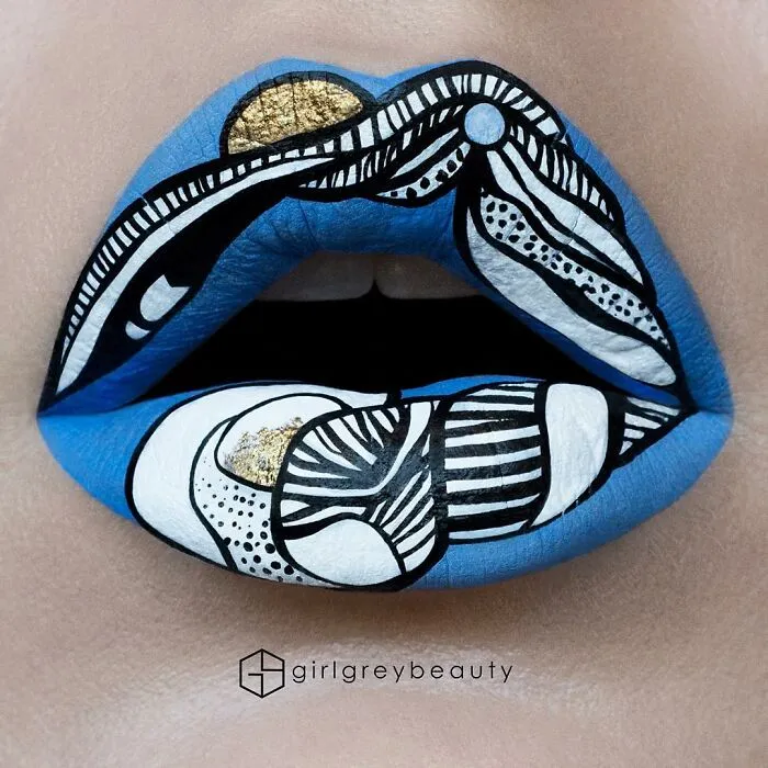 La maquilladora Andrea Reed convierte sus labios en obras de arte y estos son los 40 diseños más deslumbrantes