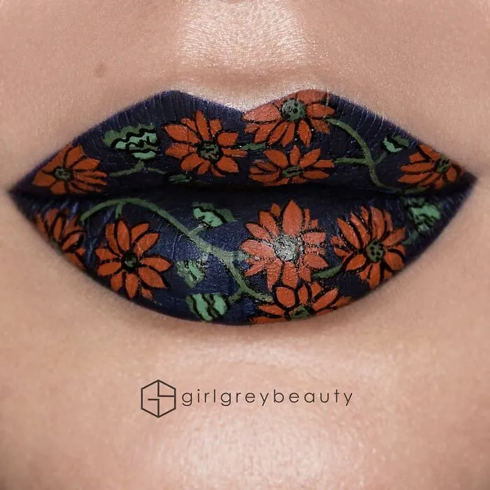 La maquilladora Andrea Reed convierte sus labios en obras de arte y estos son los 40 diseños más deslumbrantes