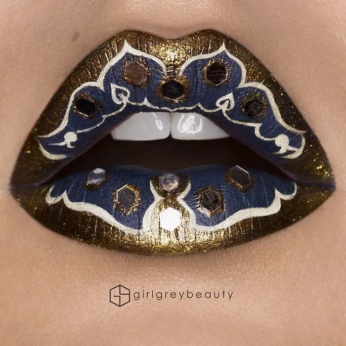 La maquilladora Andrea Reed convierte sus labios en obras de arte y estos son los 40 diseños más deslumbrantes
