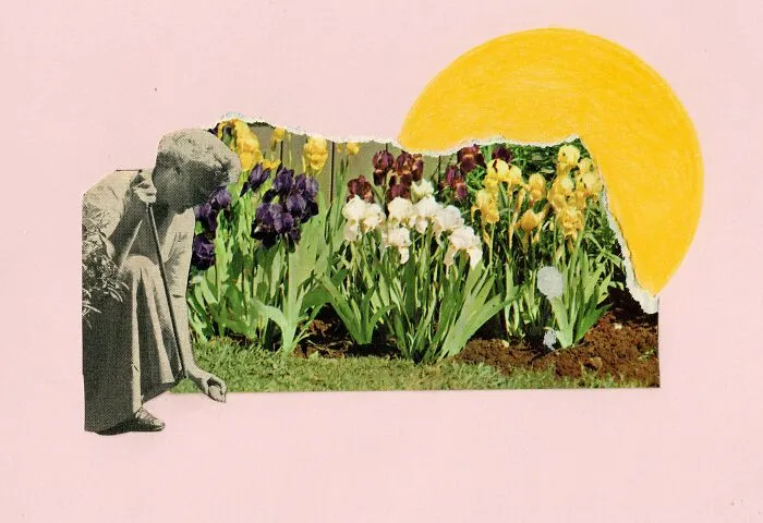 I Make Collages With Hand-Sewn Elements