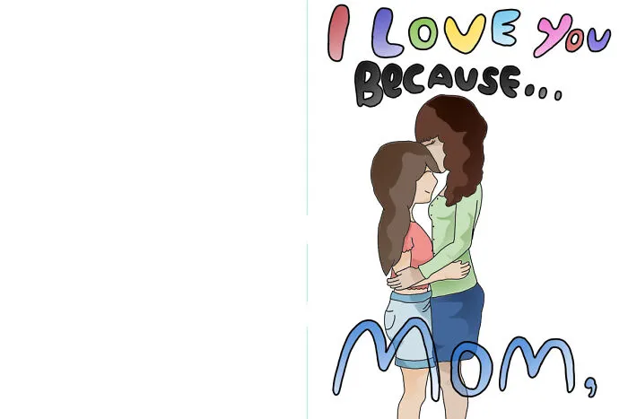 I Have This Card I Made For My Mom