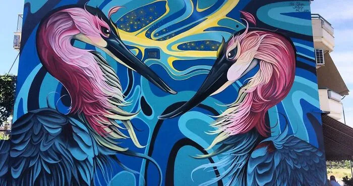 Muralist Brings Buildings To Life By Covering Them In Huge Wildlife Art (30 Pics)