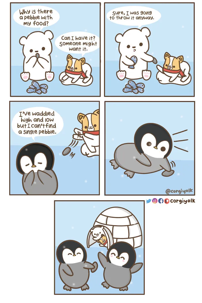 My 30 Wholesome Comics Featuring A Corgi And His Adventures With Other Animal Friends