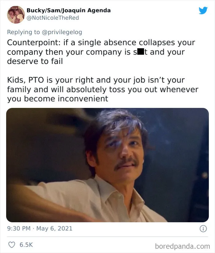 Person Encourages Young People To Not Take Paid Time Off - Gets A Reality Check