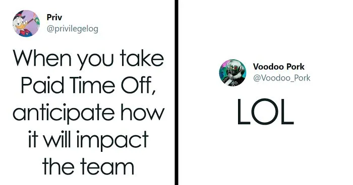 Person Encourages Young People To Not Take Paid Time Off - Gets A Reality Check