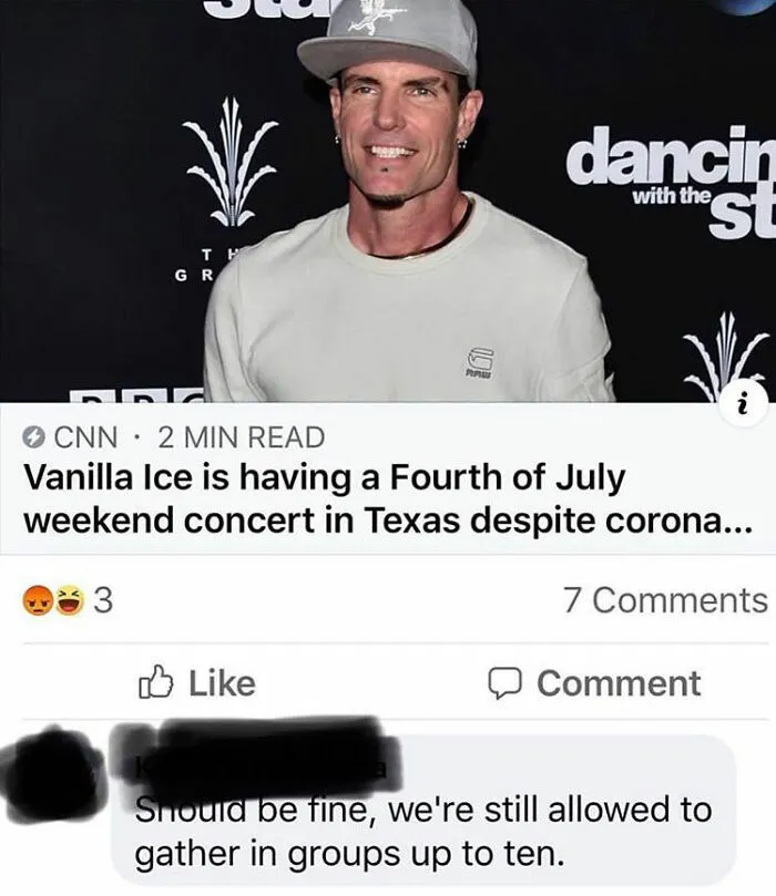 He Is Going To Need Some Ice, Ice Baby For That Burn