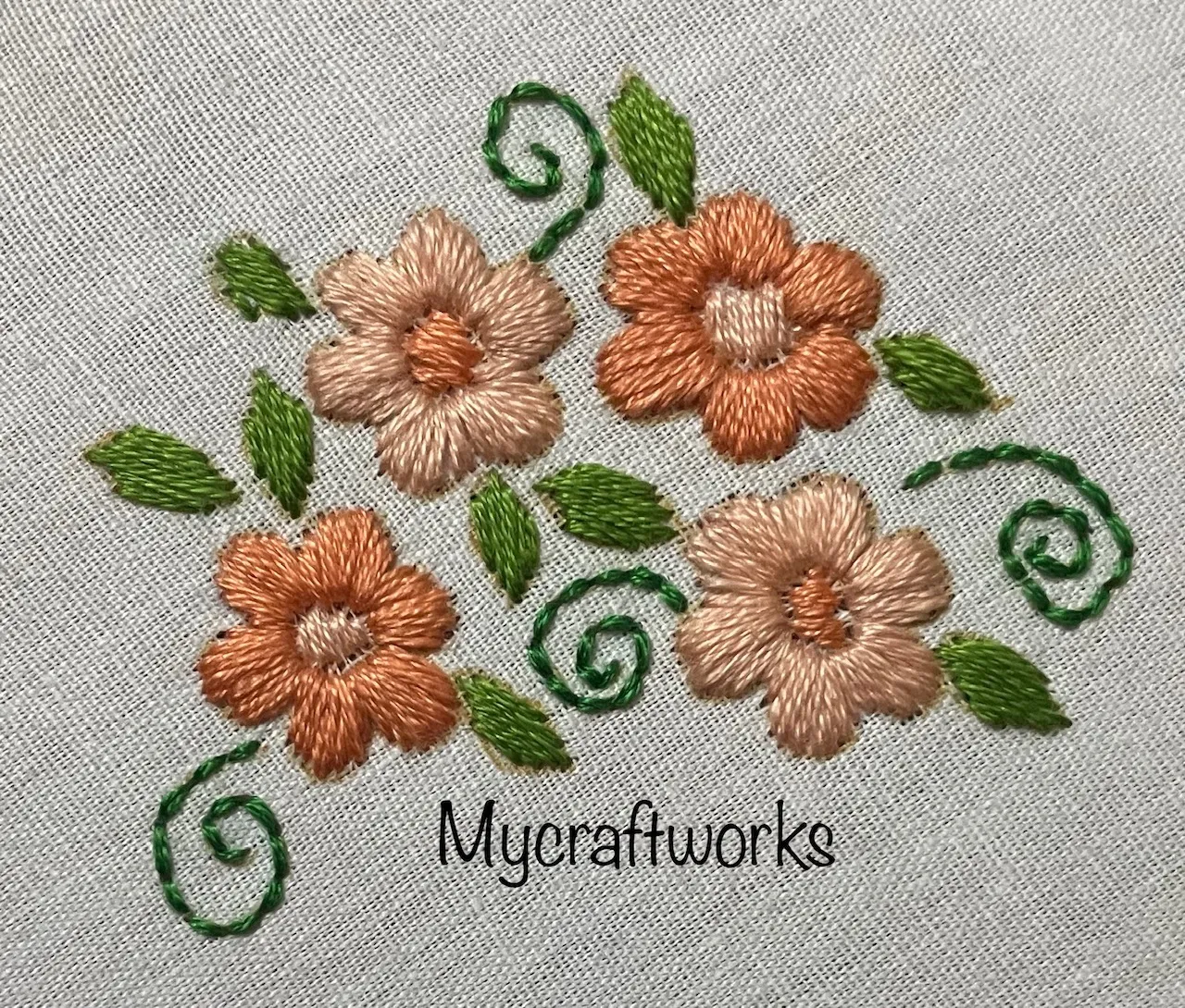 Satin Stitch Embroidery Design For Beginners